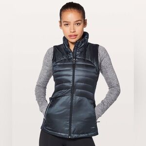Lululemon Down For A Run Vest II Inkwell Navy Blue Puffer 6